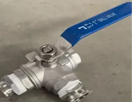 Three - way ball valve
